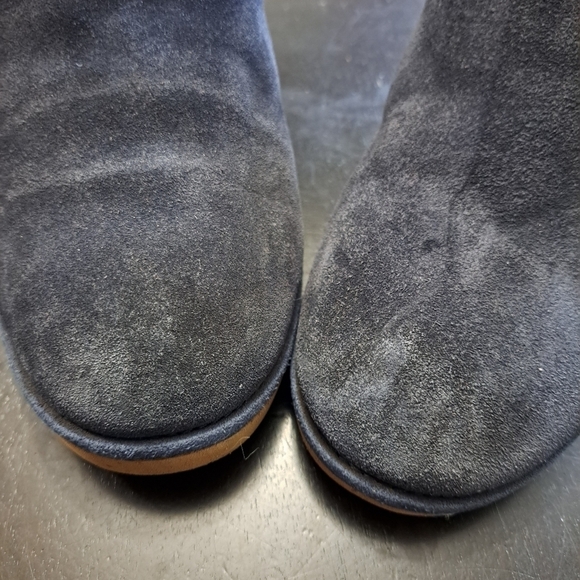 UGG Women's Kristin Blue Suede Ankle Booties Size 7 (37/38) - Picture 3 of 9